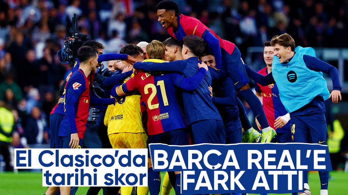 El Clasico’da Barcelona’dan resital: Real Madrid’e fark attılar