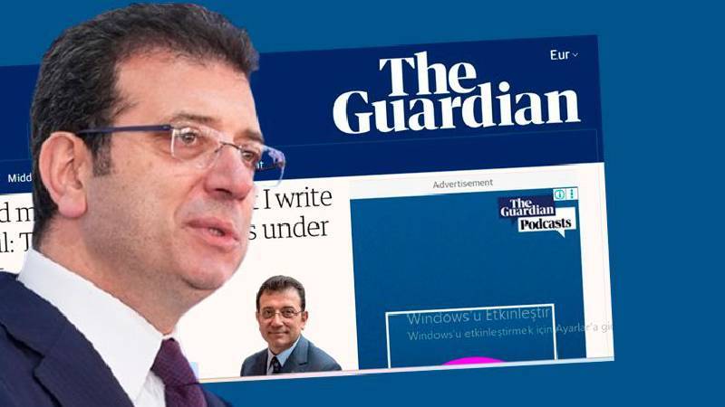 İmamoğlu Guardian’a yazdı: Demokrasimiz ciddi tehdit altında