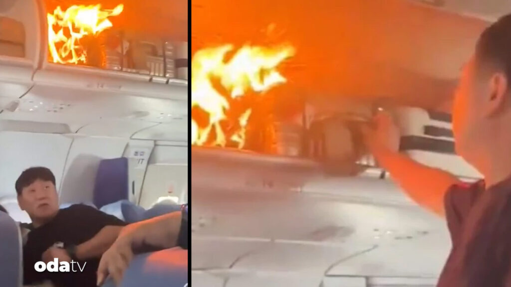 havada panik anlari bagaj alev aldi ucak acil inis yapti iLDBhXpw.jpg